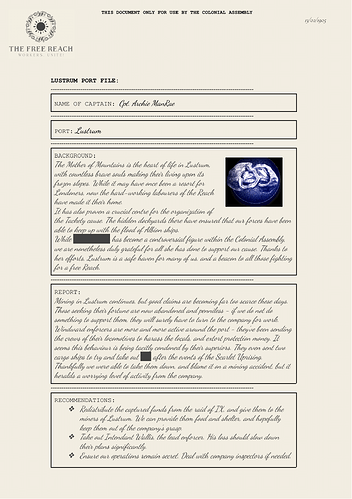 PORT REPORT-LUSTRUM-TACKETIES-1